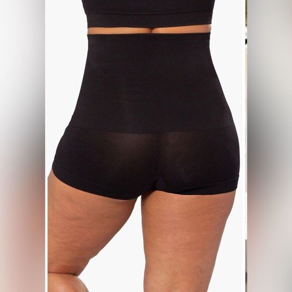 SHAPERMINT High-Waisted Shaper Boyshort Black Size 3XL NWT - Picture 1 of 8